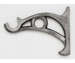 Wrought Iron Double Bracket - 011 - Antique Pewter